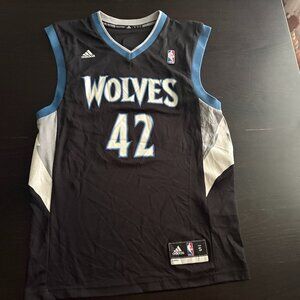 Mens Kevin Love Black Minnesota Timberwolves Adidas Jersey Size Small